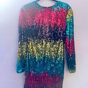 Multi Colored festive dress.